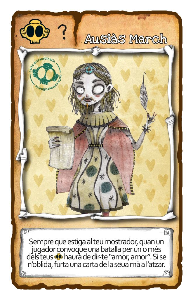 La Fallera Calavera: Ausiàs March (Promo Card)