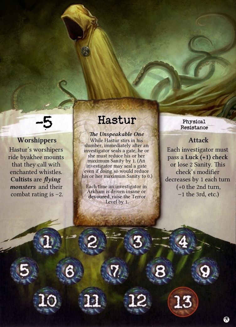 Arkham Horror: Hastur Promo Card