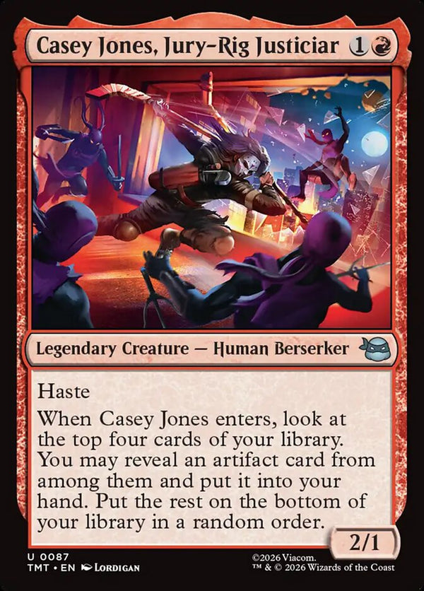 Casey Jones, Jury-Rig Justiciar - Magic: The Gathering