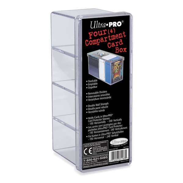 Ultra PRO Four Compartment Card Box - Ultra PRO