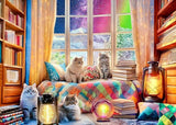 Mulic: Northern Lights and Cozy Cats - 1000 Piece Puzzle - My Store