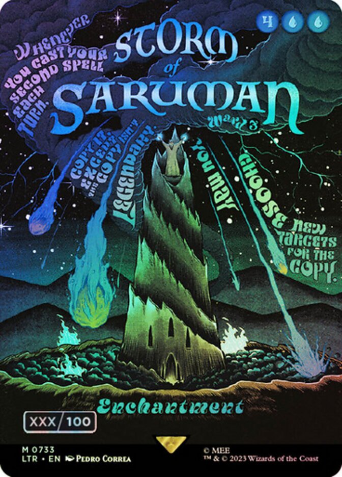 Storm of Saruman (Borderless Poster) (Serial Numbered)