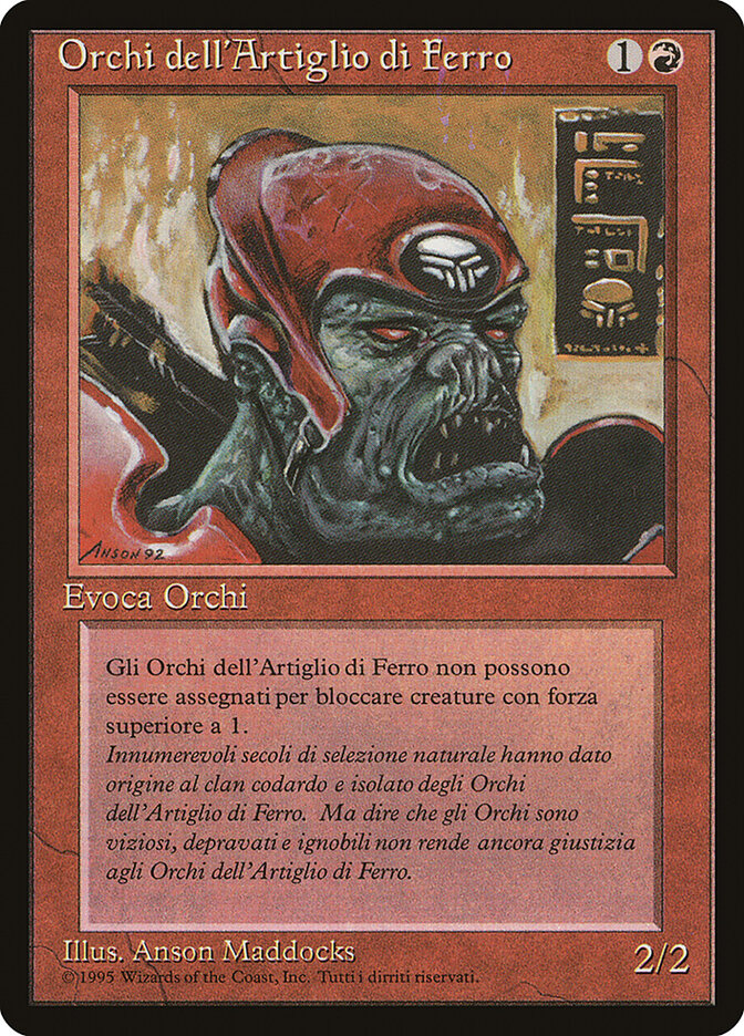 Ironclaw Orcs (Italian) - "Orchi dell'Artiglio di Ferro"