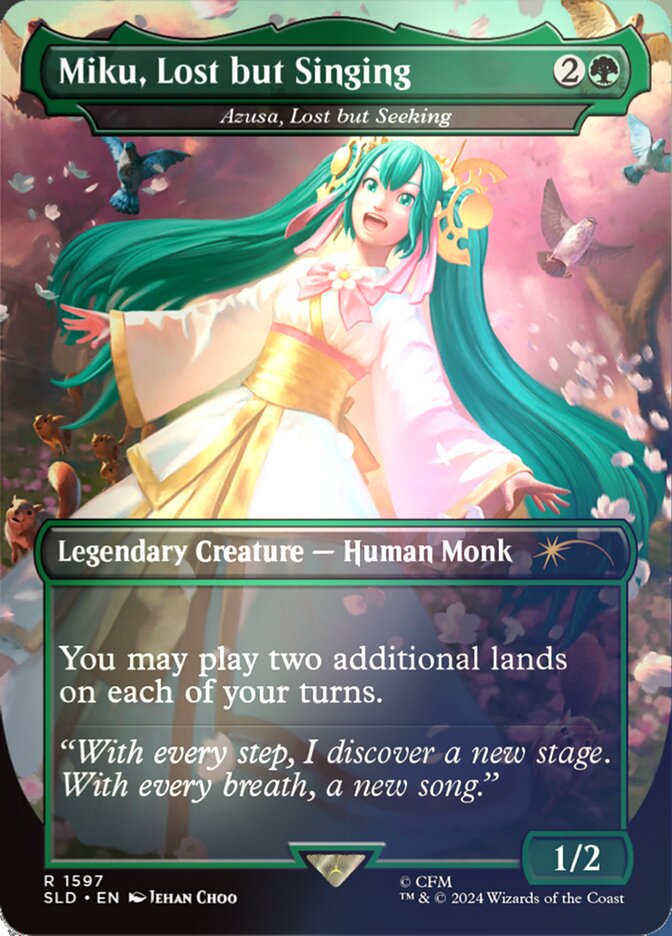 Miku, Lost but Singing - Azusa, Lost but Seeking (Rainbow Foil)