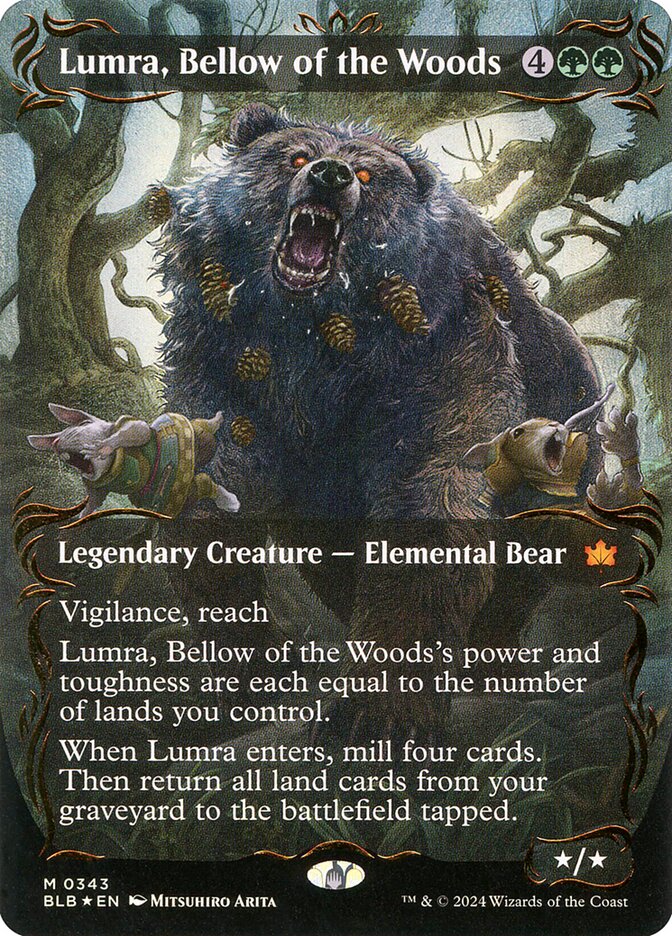 Lumra, Bellow of the Woods (Borderless) (Raised Foil)