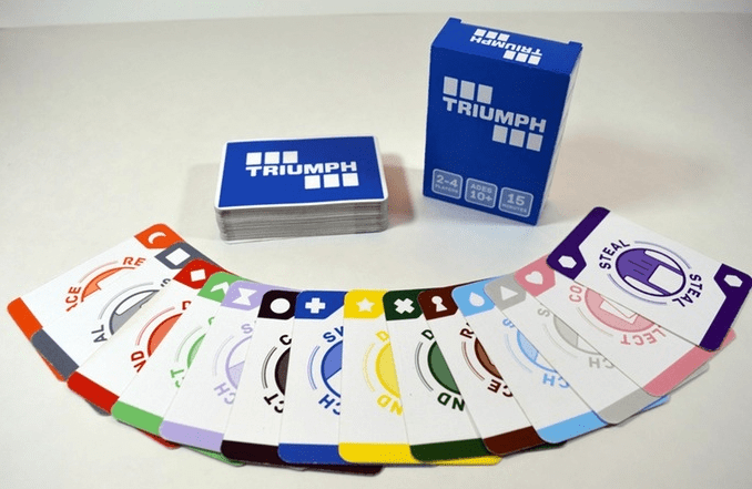 TRIUMPH: A card-arranging strategy game