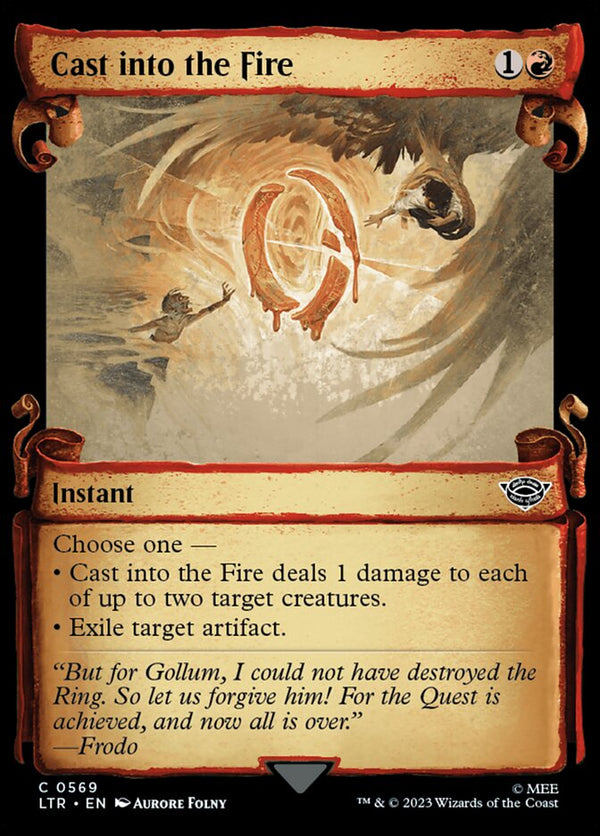 Cast into the Fire (Showcase Scrolls) - Magic: The Gathering
