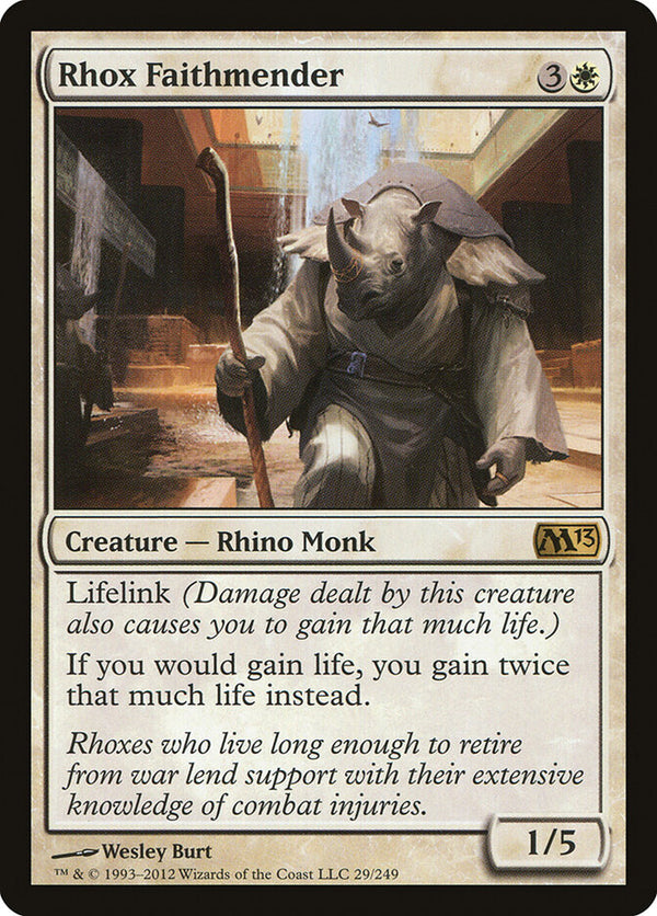 Rhox Faithmender (M13 29) - Magic: The Gathering