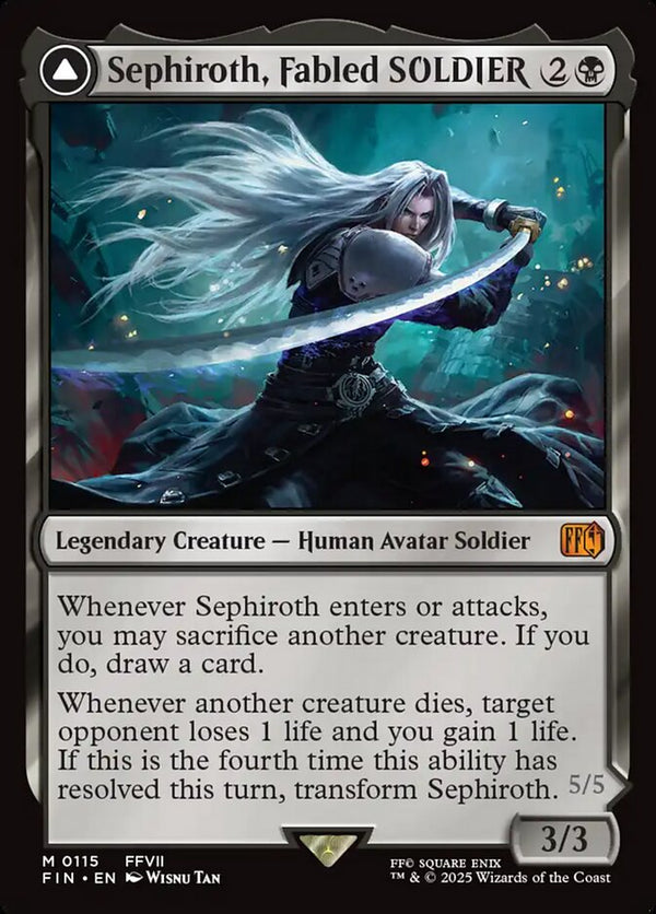 Sephiroth, Fabled SOLDIER - Magic: The Gathering