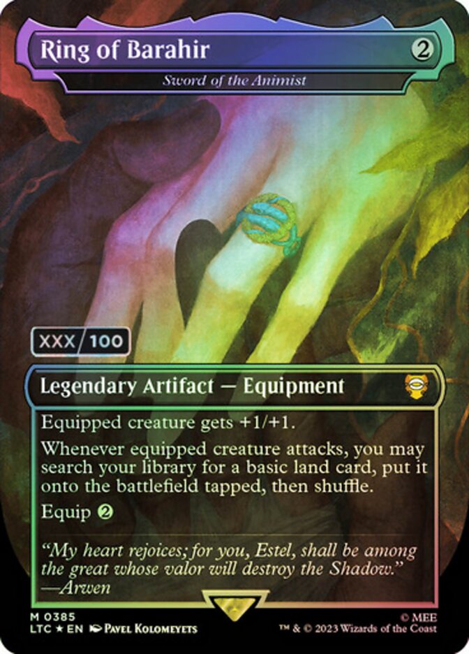 Ring of Barahir - Sword of the Animist (Serial Numbered)