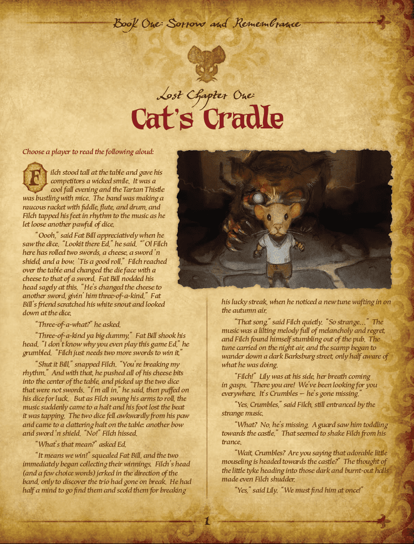 Mice and Mystics: Lost Chapter – Cat's Cradle