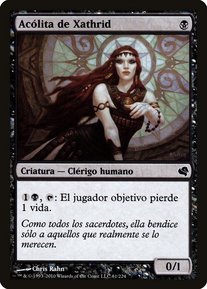 Acolyte of Xathrid (Spanish) - "Acolita de Xathrid"