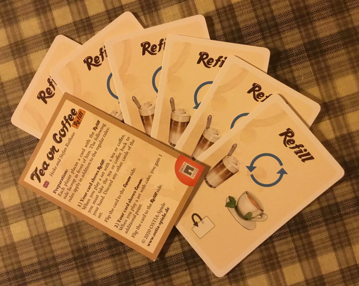 Tee oder Kaffee: Refill Kartensatz