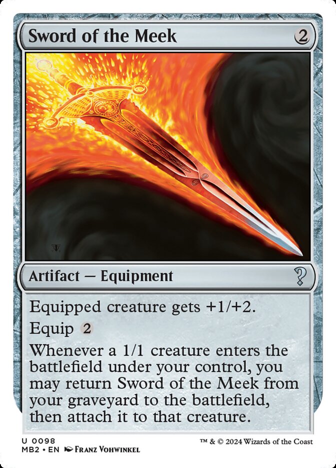 Sword of the Meek (White Border)