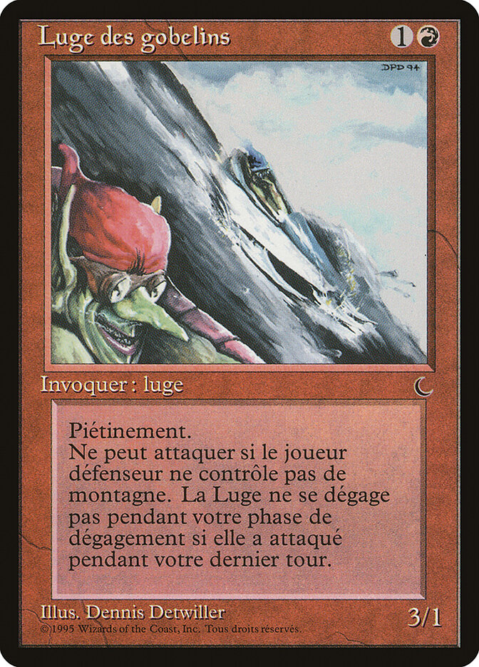 Goblin Rock Sled (French) - "Luge des gobelins"