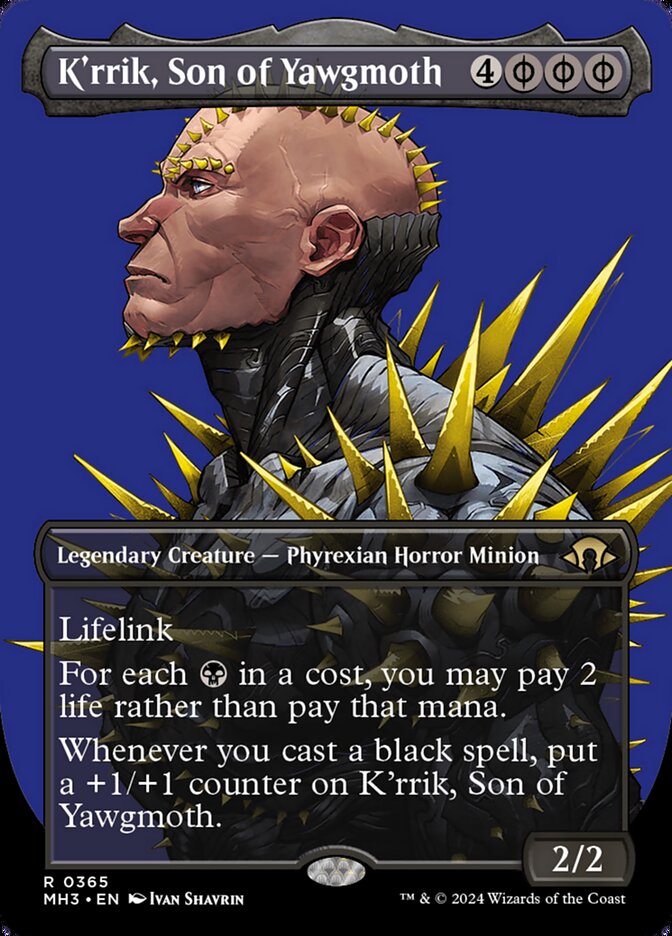 K'rrik, Son of Yawgmoth (Borderless)