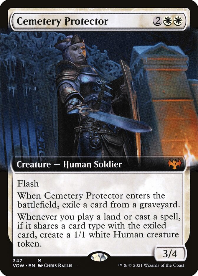 Cemetery Protector (Extended Art)