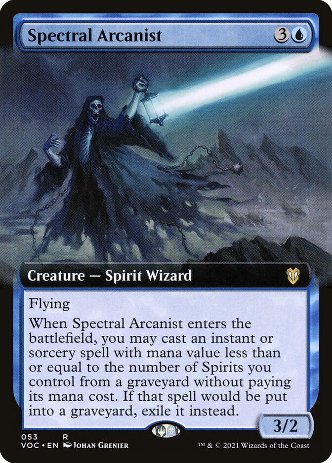 Spectral Arcanist (Extended Art)
