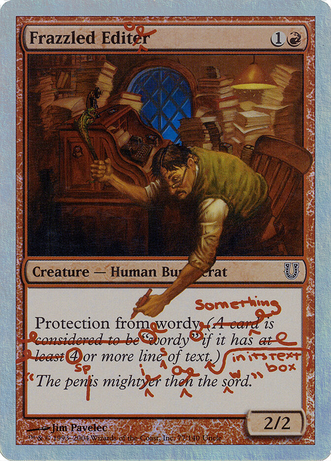 Frazzled Editor (Alternate Foil)