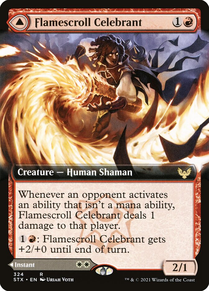 Flamescroll Celebrant (Extended Art)