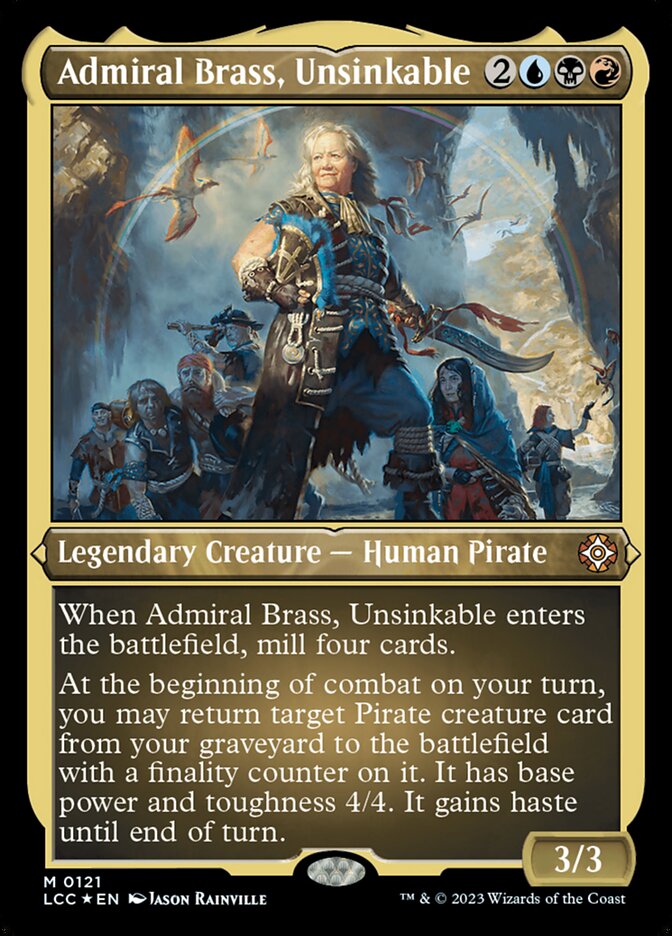 Admiral Brass, Unsinkable (Display Commander) - Thick Stock