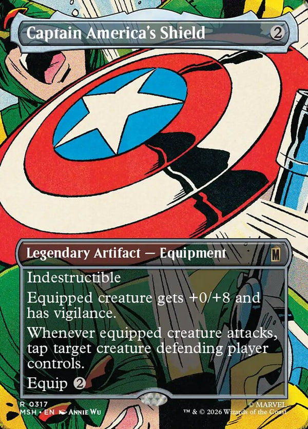 Captain America's Shield (Borderless) (0317) - Magic: The Gathering