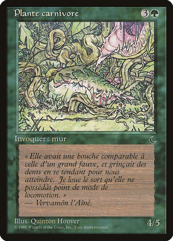 Carnivorous Plant (French) - "Plante carnivore" - Magic: The Gathering
