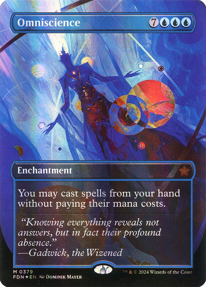 Omniscience (Borderless) (Mana Foil)