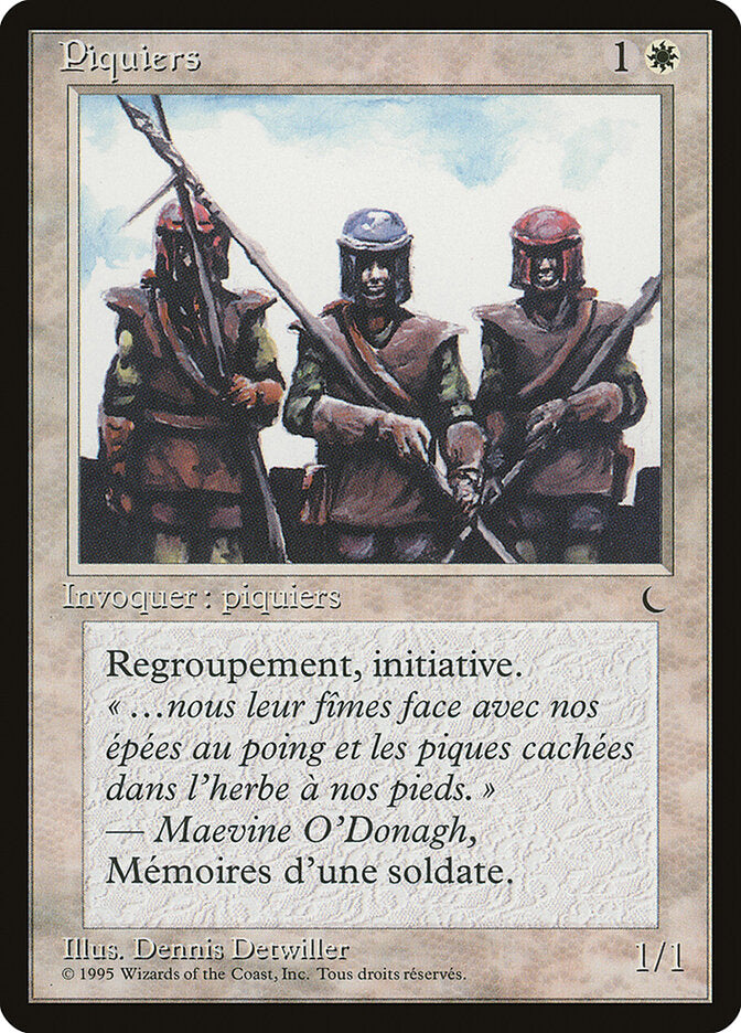 Pikemen (French) - "Piquiers"
