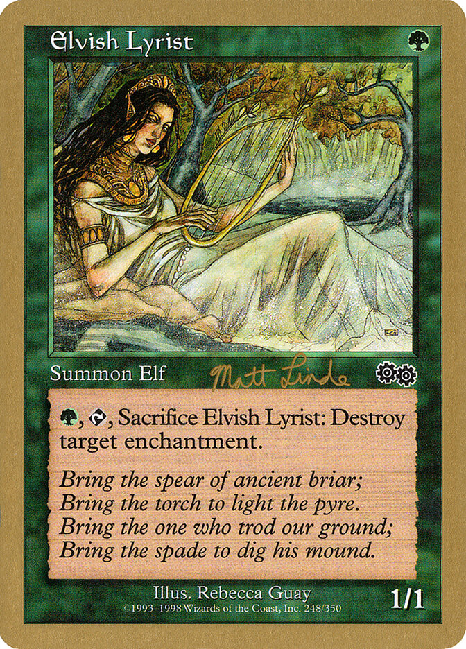 Elvish Lyrist - 1999 Matt Linde (USG)