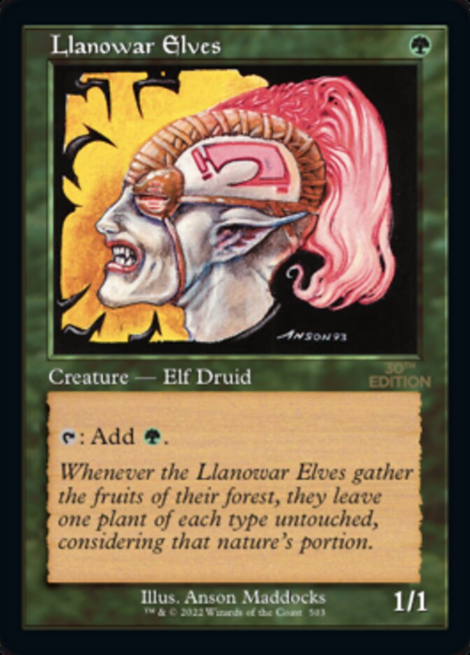 Llanowar Elves (Retro Frame)