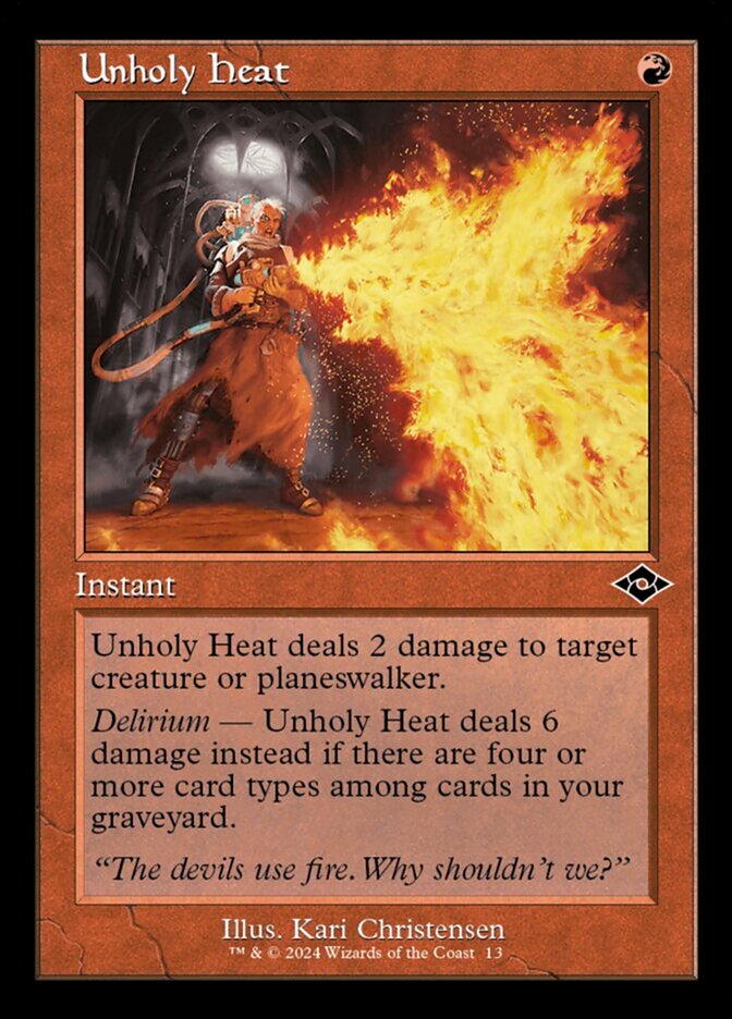 Unholy Heat (Retro Frame)