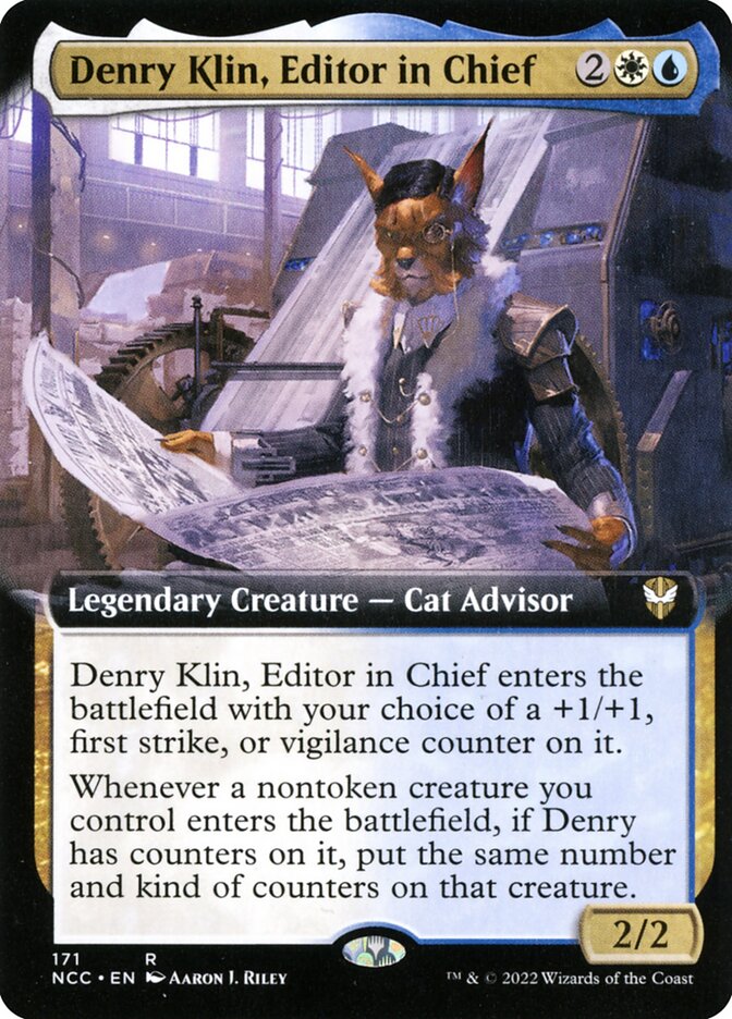 Denry Klin, Editor in Chief (Extended Art)
