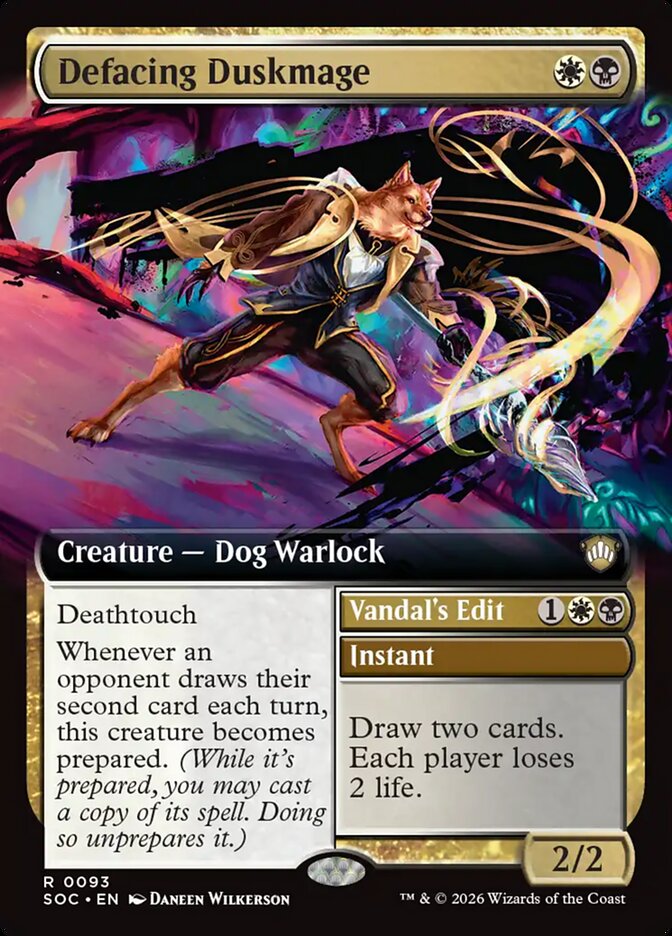 Defacing Duskmage (Extended Art)