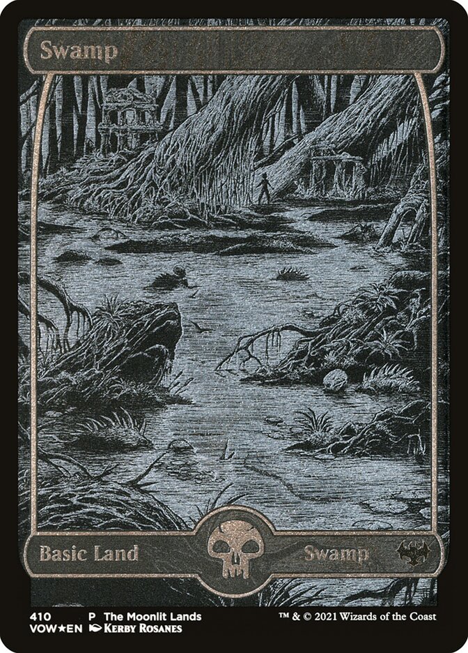 Swamp (Moonlit Land) (Foil Etched)