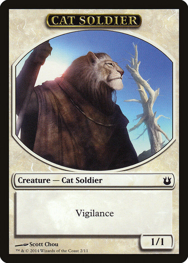 Cat Soldier Token - Magic: The Gathering