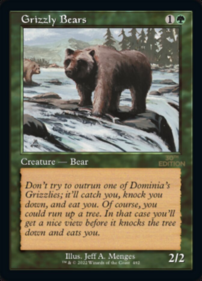 Grizzly Bears (Retro Frame)