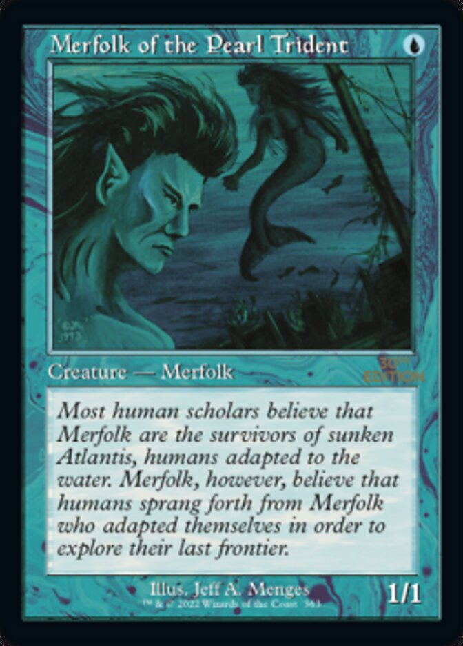 Merfolk of the Pearl Trident (Retro Frame)
