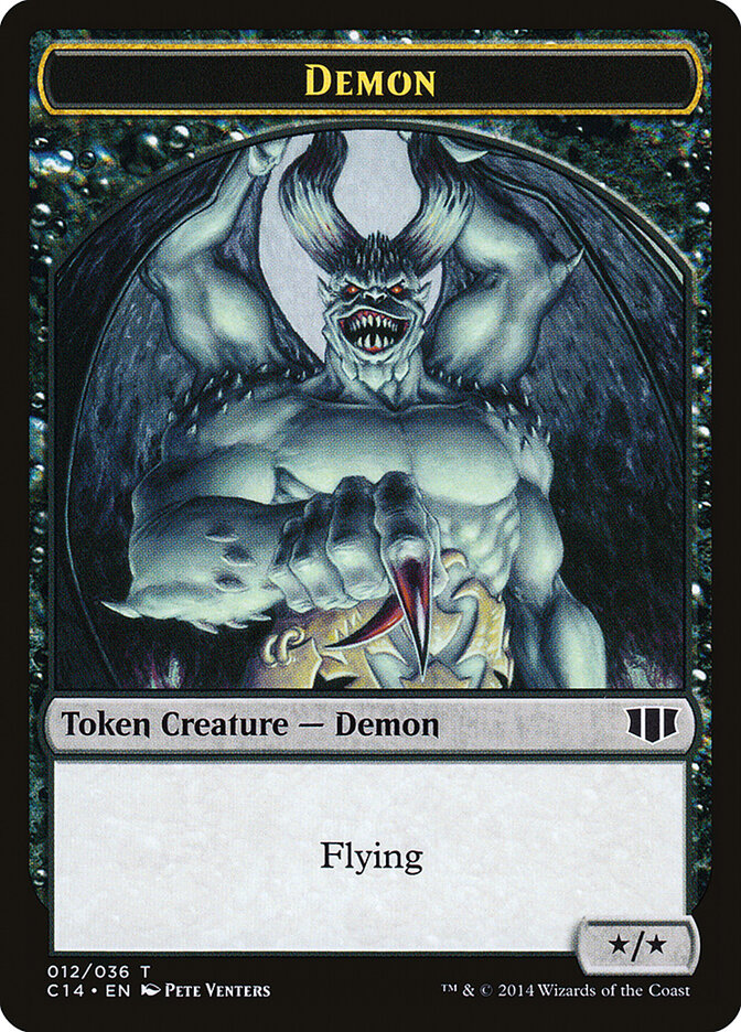 Demon (012) // Zombie (016) Double-Sided Token