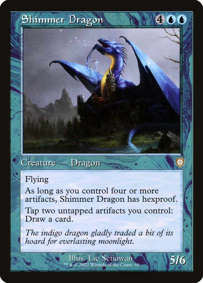 Shimmer Dragon (Retro Frame)