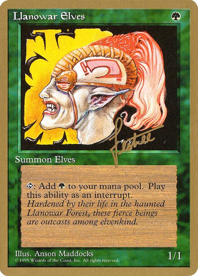 Llanowar Elves - 1996 Bertrand Lestree (4ED)