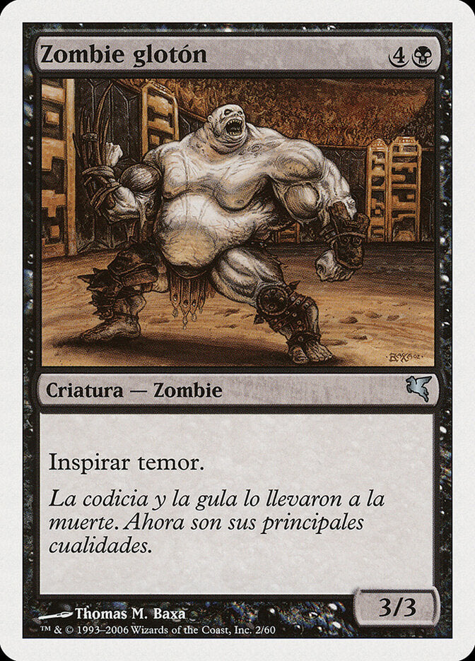 Gluttonous Zombie (Italian) - "Zombie Vorace"