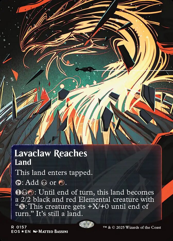 Lavaclaw Reaches (0157) (Borderless) (Galaxy Foil)