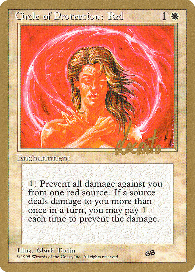 Circle of Protection: Red - 1996 Michael Loconto (4ED) (SB)