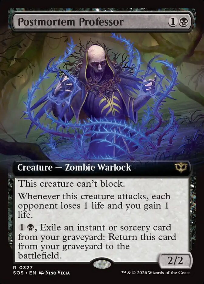 Postmortem Professor (Extended Art)