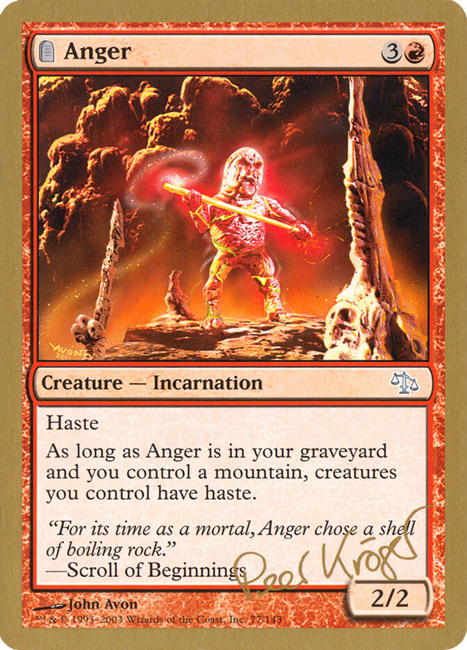 Anger - 2003 Peer Kroger (JUD)