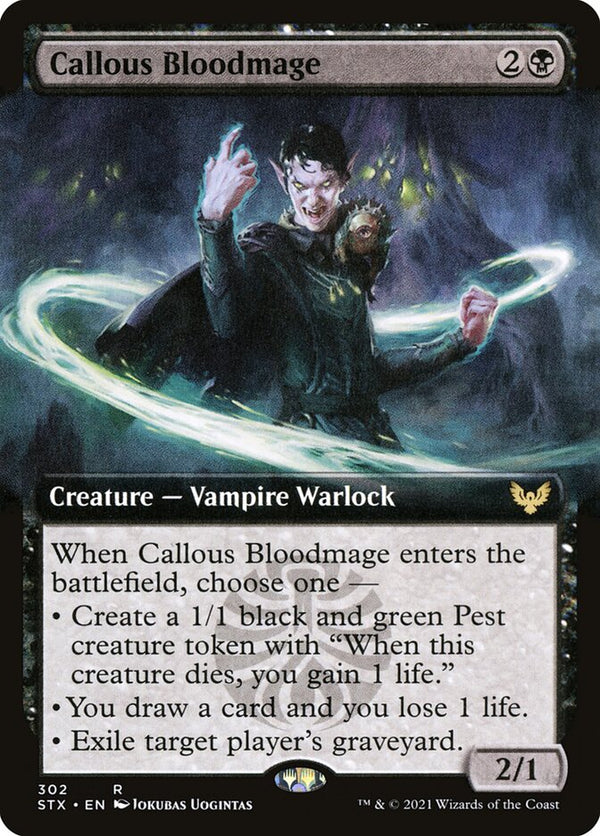 Callous Bloodmage (Extended Art) - Magic: The Gathering