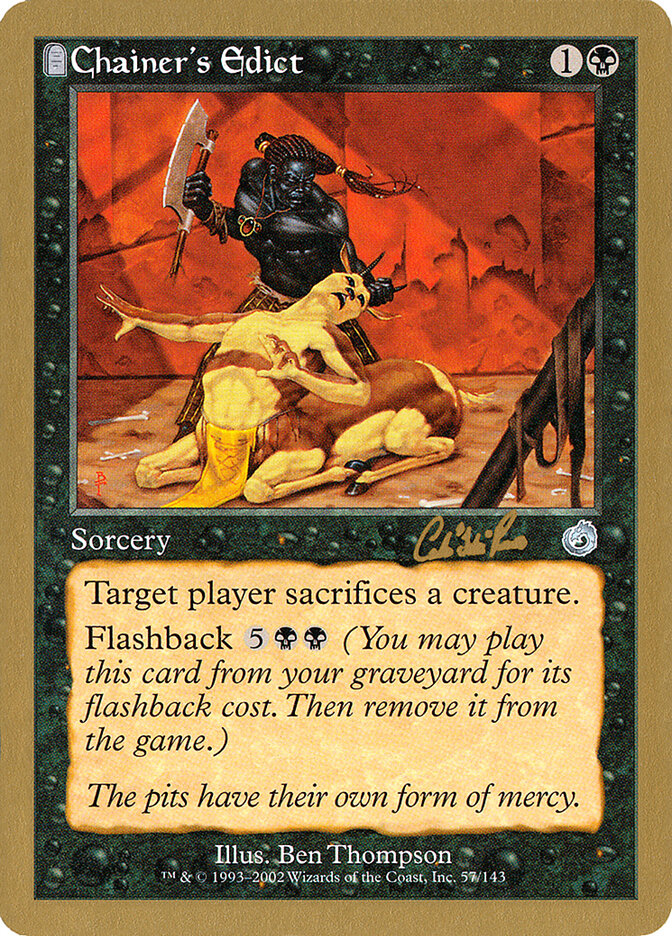 Chainer's Edict - 2002 Carlos Romao (TOR)