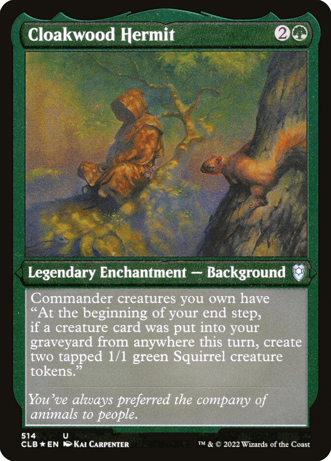 Cloakwood Hermit (Foil Etched)