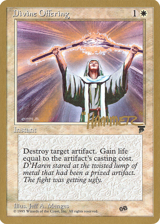Divine Offering - 1996 Shawn "Hammer" Regnier (LEG) (SB)